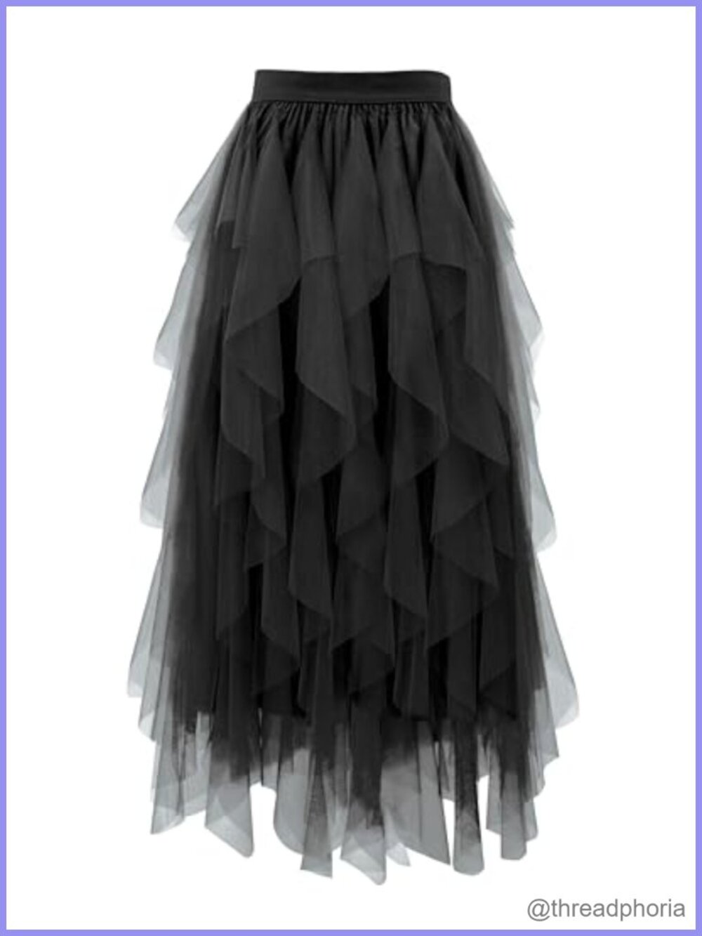 Women's Tulle Skirt A Line Fairy Tiered Long Flowy Layered Mesh